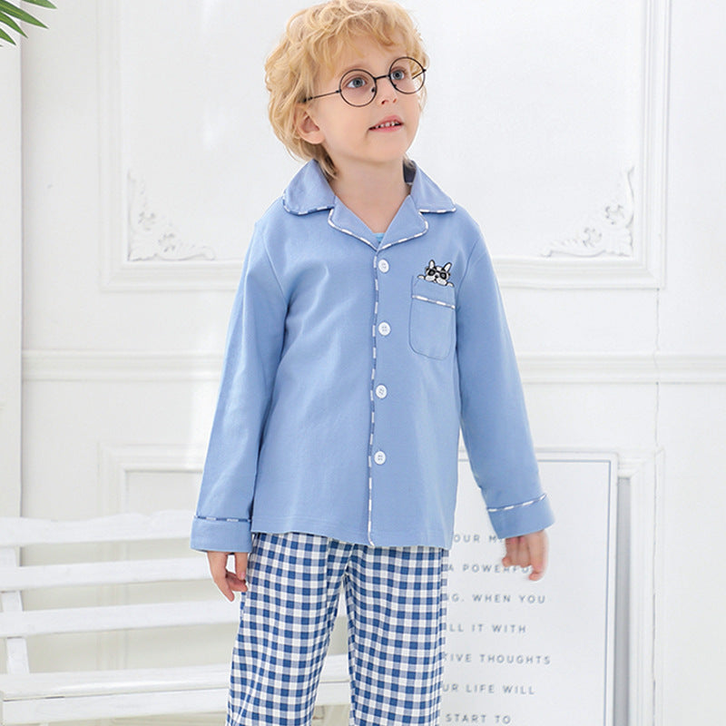 Boys Cotton Cardigan Pajama Set Boys Cotton Cardigan Pajama Set
